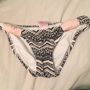 bohemian print bathing suit bottom